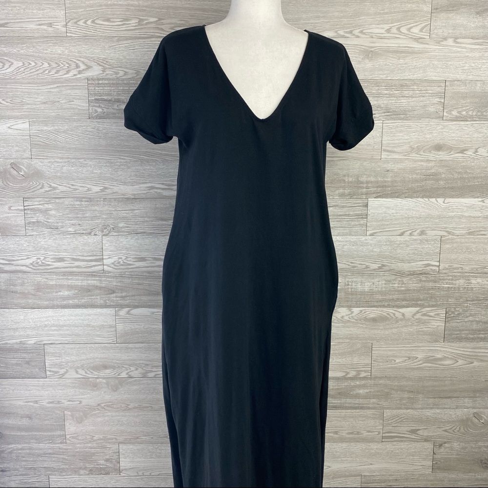 NWOT Forever21 Black Over Size Maxi Cotton Dress